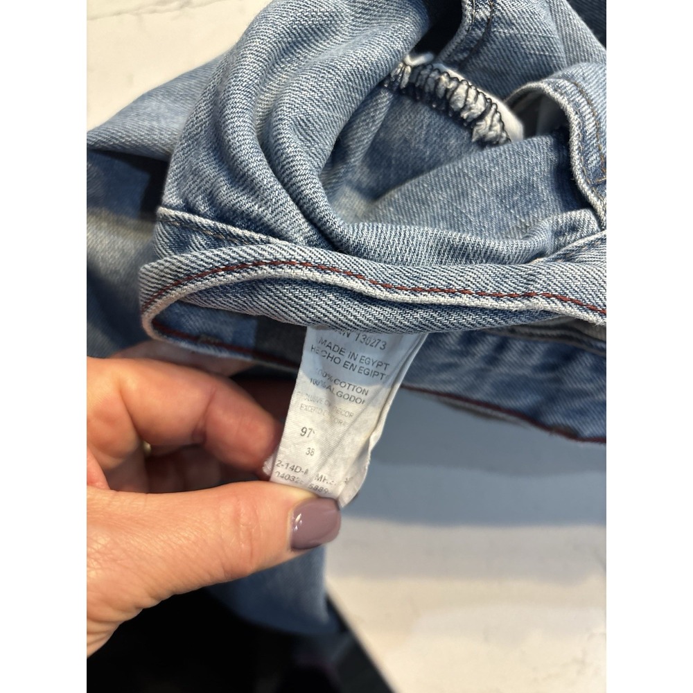 Vintage Wrangler Jeans Mens 38X30 Blue Loose Straight Baggy Skater Relaxed Y2K - Picture 5 of 9